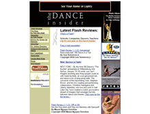 Tablet Screenshot of danceinsider.com